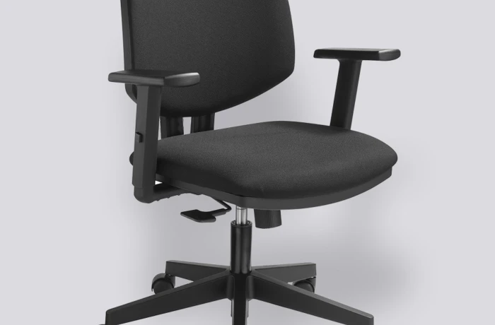 Bureaustoel 1739 rugkussen zwart