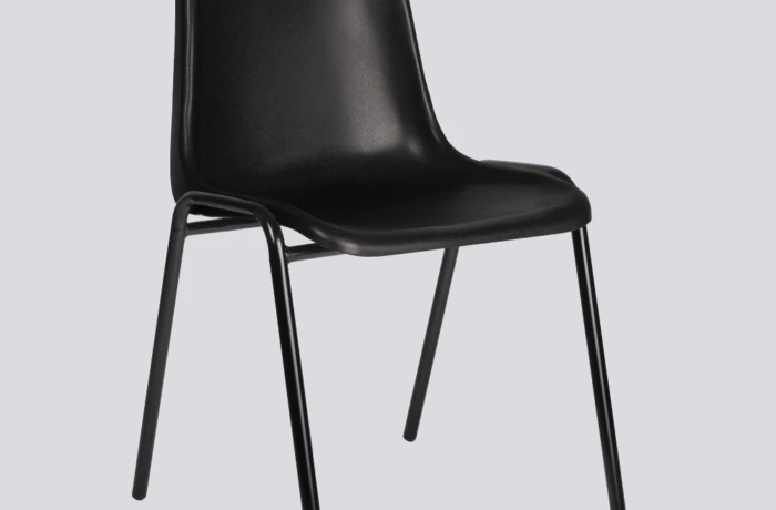 Kantinestoel Sabine met zwart frame