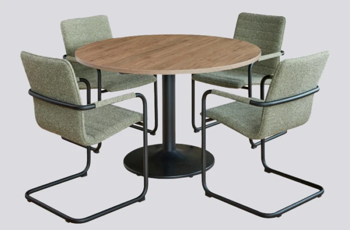 Ronde vergadertafel zuilvoet