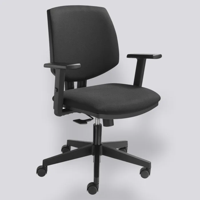 Bureaustoel 1739 rugkussen zwart