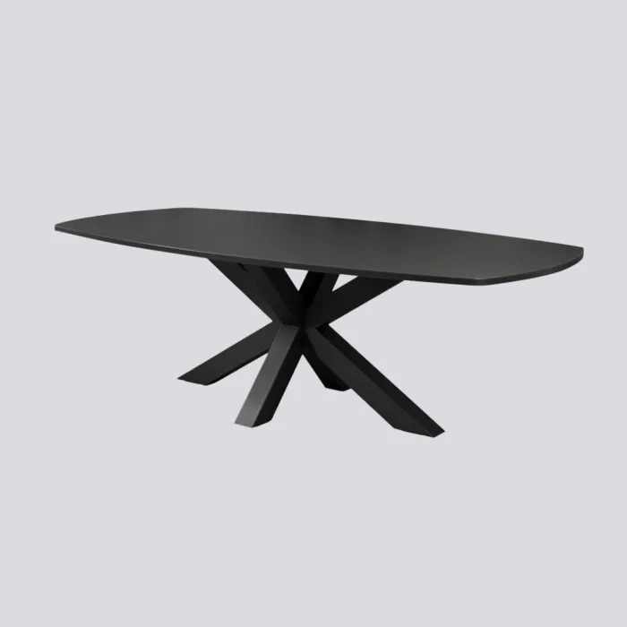 Vergadertafel Deens Ovaal met spinpoot