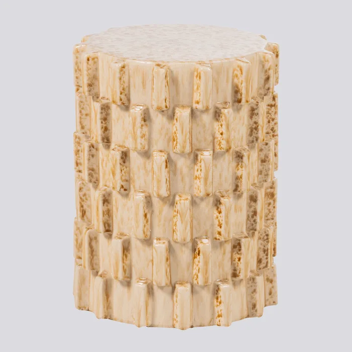 Bijzettafel Axu zand keramiek