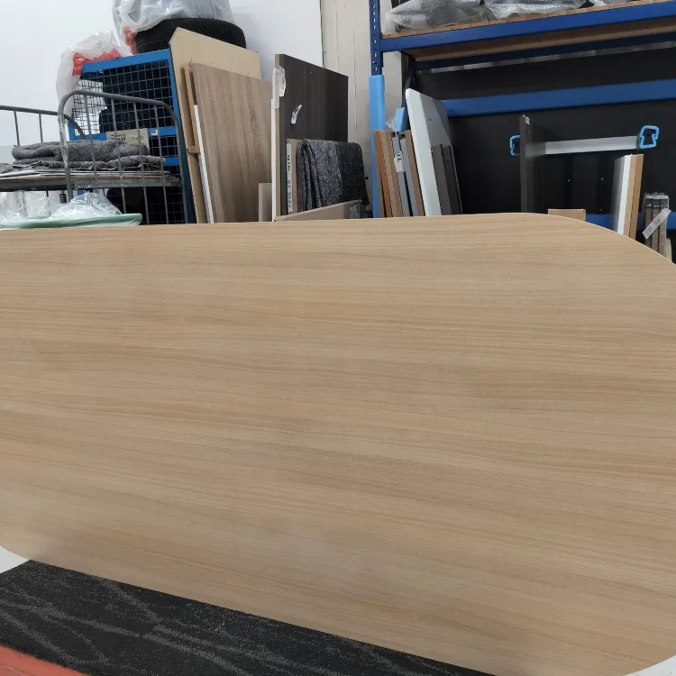 Versluis Vergadertafelblad Ovaal 240 x 100 cm Licht eiken