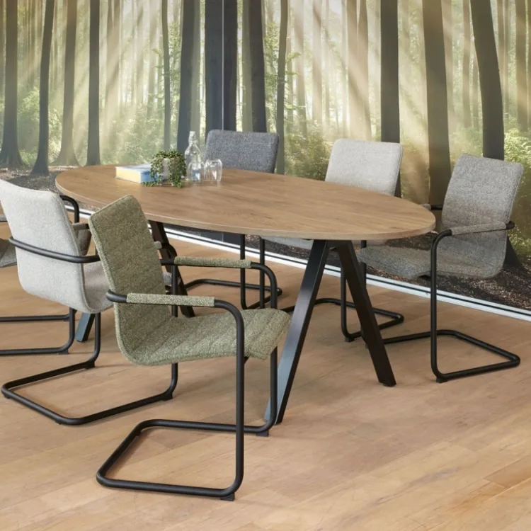 Vergadertafel V ovaal