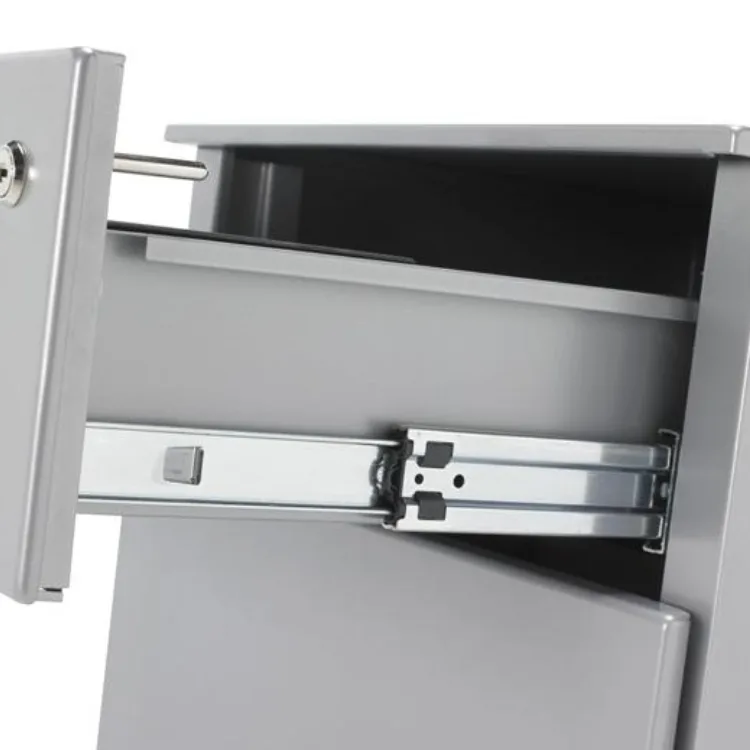 Smal verrijdbaar metalen Ladeblok Tiny met 3 lades