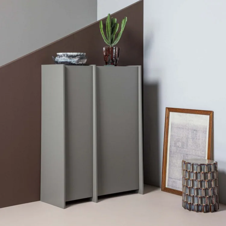 Bijzettafel Axu grijsblauw keramiek