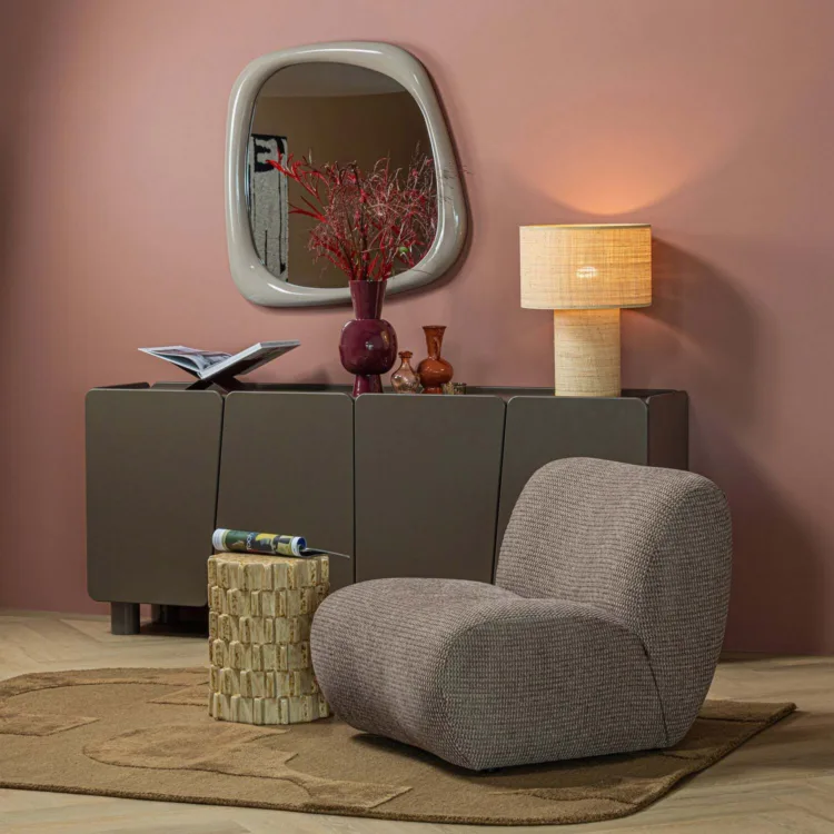 Bijzettafel Axu zand keramiek