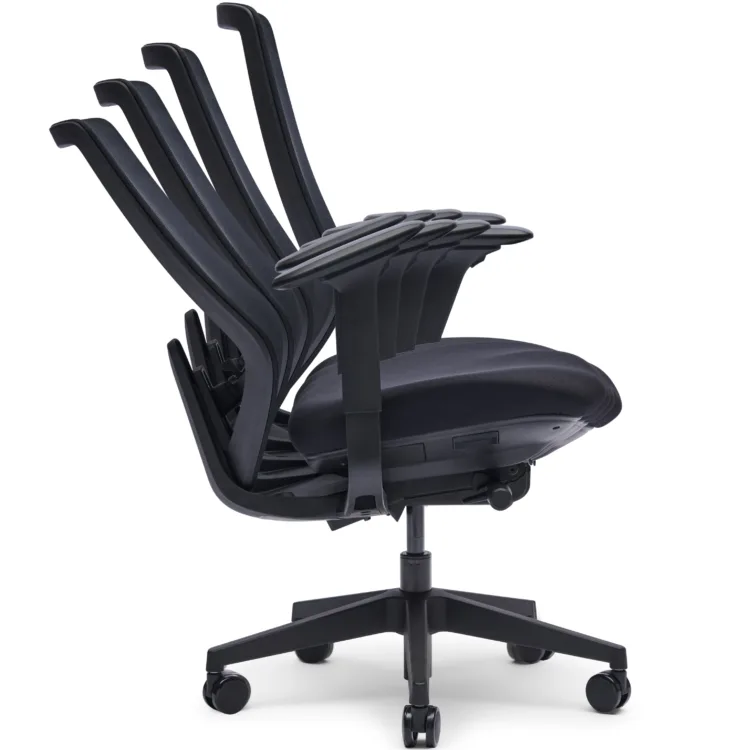Ergonomische bureaustoel Yasmin zwart