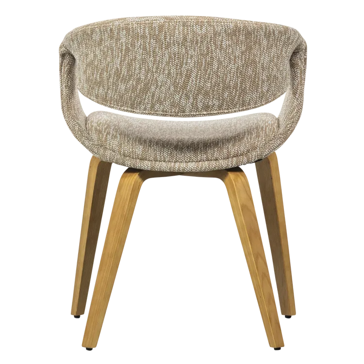 Set van 2 Yossi stoelen met houten poot