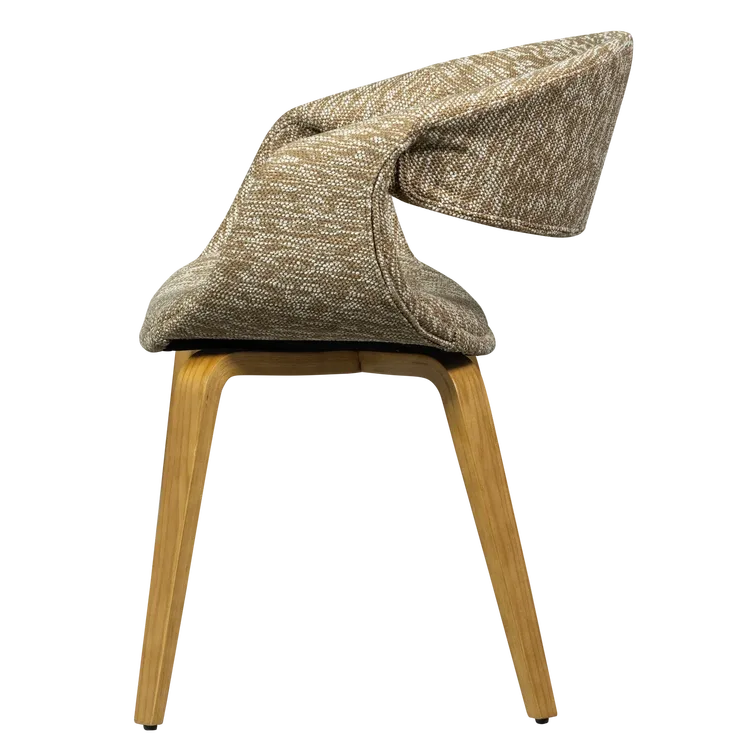 Set van 2 Yossi stoelen met houten poot